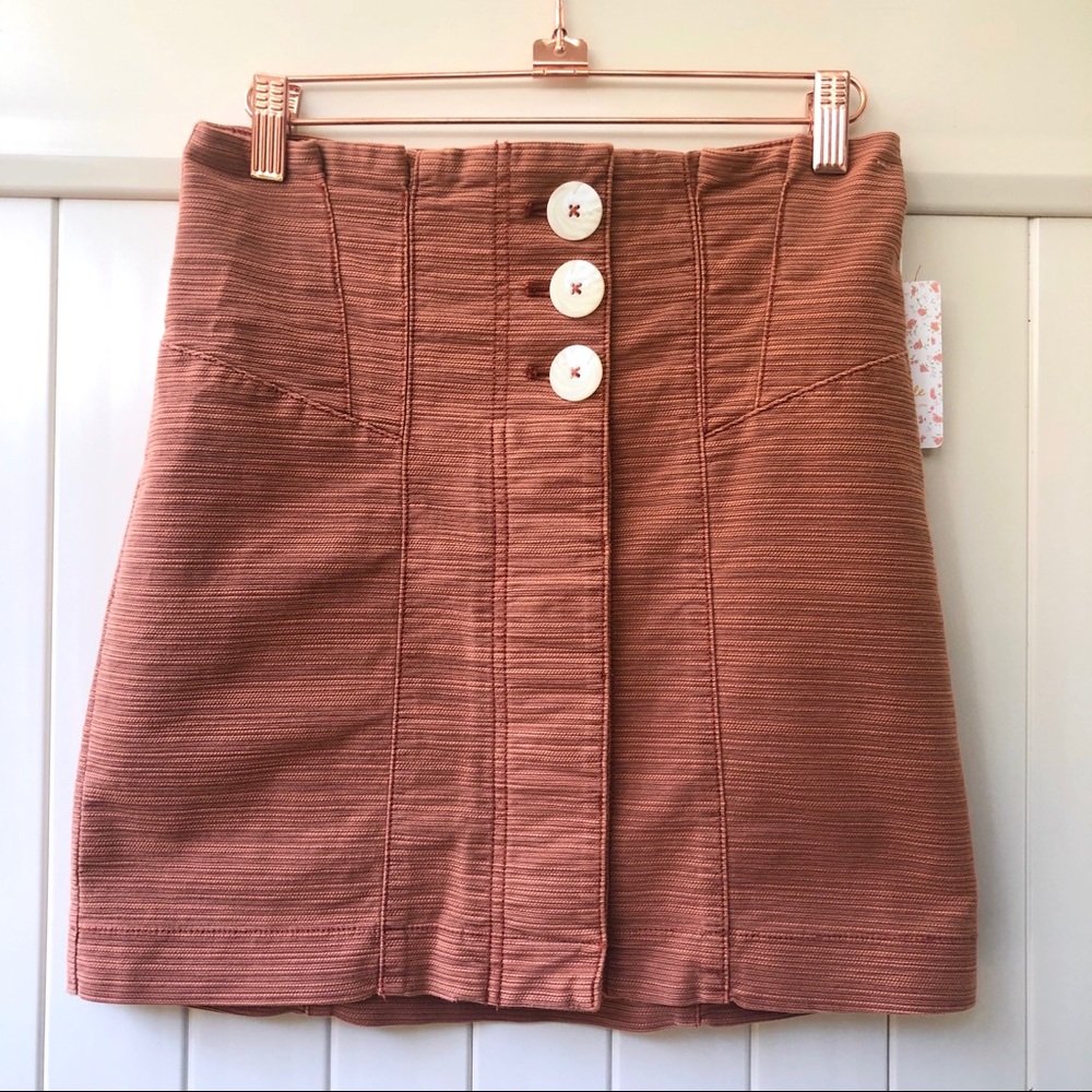 NEW Free People Every Minute Every Hour Skirt - Picture 2 of 10